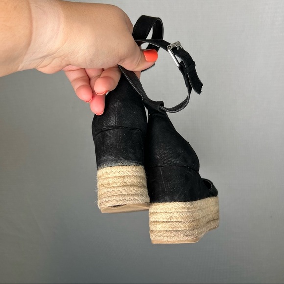 STEVE MADDEN APOLO ESPADRILLE BLACK SANDALS‎ 7 - Picture 5 of 7